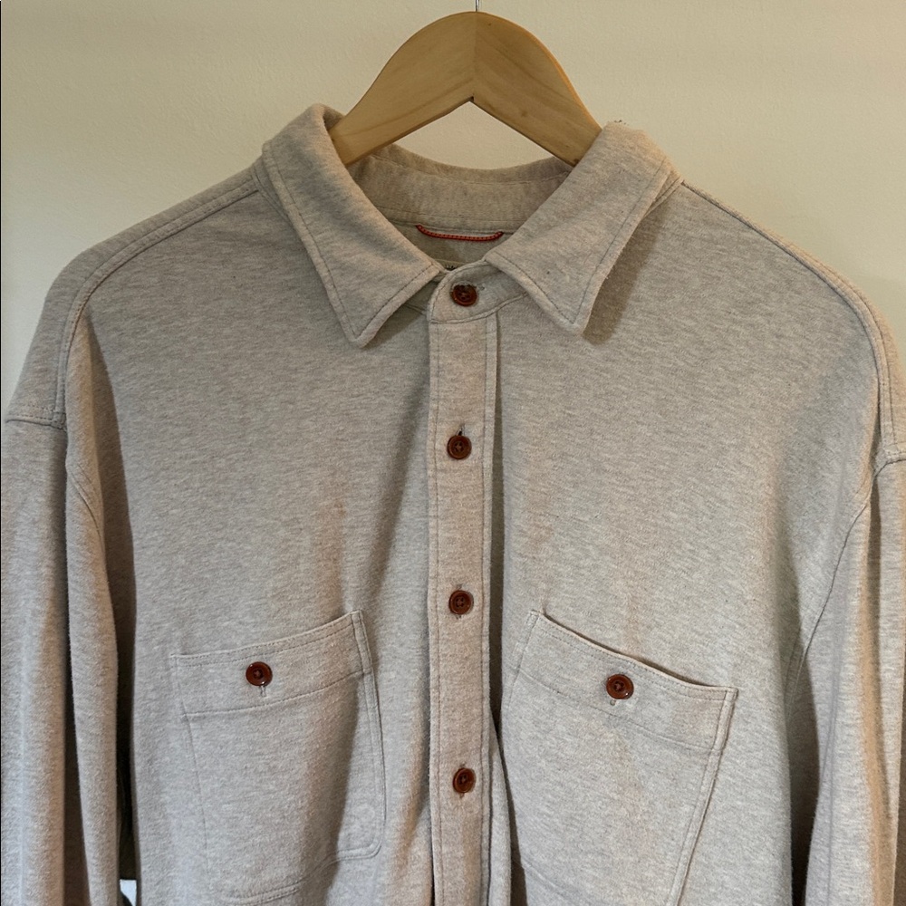 Faherty Light Beige Casual Button-Down Shirt - image 2